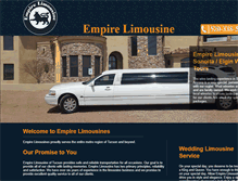 Tablet Screenshot of empire-limousines.com